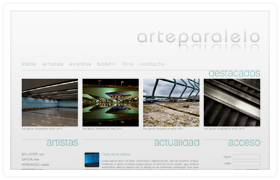 Arte Paralelo web design