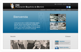 Federación Española de Dominó web design