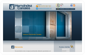 Hernández Canales web design