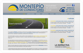 Montepío de Conductores de Alicante web design